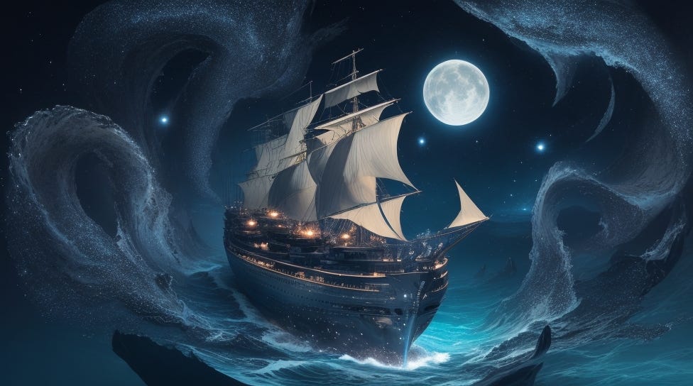 Embarking on a Voyage of Secrets, Silhouettes, and Serendipity: Ships in the Night
